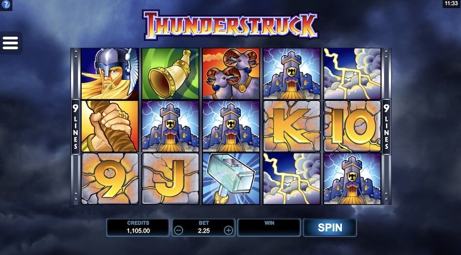 thunderstruck gameplay