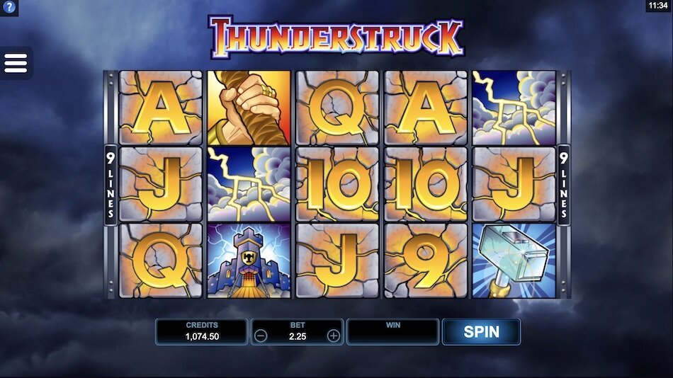 thunderstruck gameplay