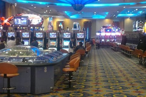 Inside and empty-looking Star Vegas, owned by Donaco International