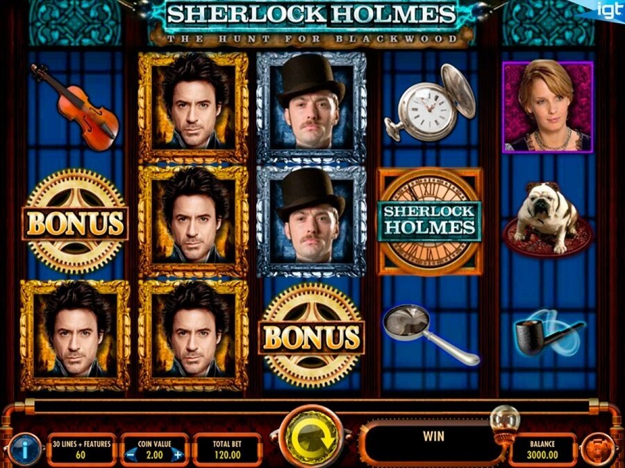 Sherlock Holmes IGY pokie