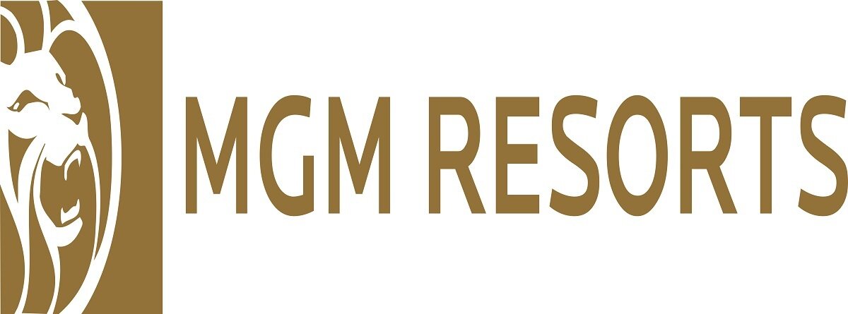 MGM REsorts logo. Brand hit by lawsuit